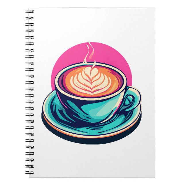 Cuaderno taza de café capuchino (Frente)