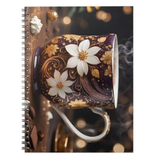 Cuaderno taza de café con chocolate