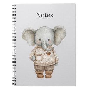 Cuaderno Taza de café de elefante