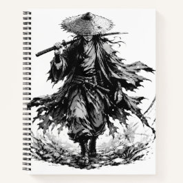 Cuaderno Taza de Ronin Errante Místico | Guerrero Samurái e
