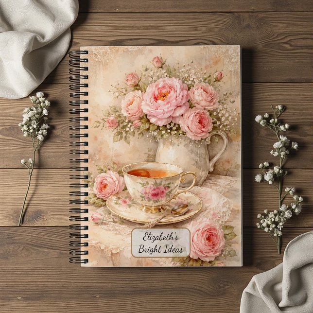 Cuaderno Taza de Té Shabby Chic (Subido por el creador)