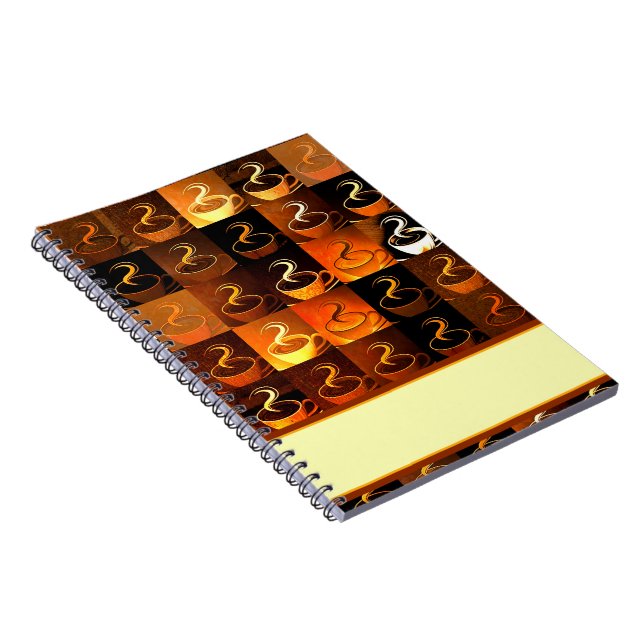 Cuaderno tazas de café de otoño (Lado Derecho)