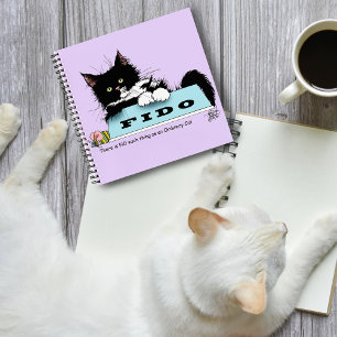 Cuaderno Tazón de perro gatito de Tuxedo