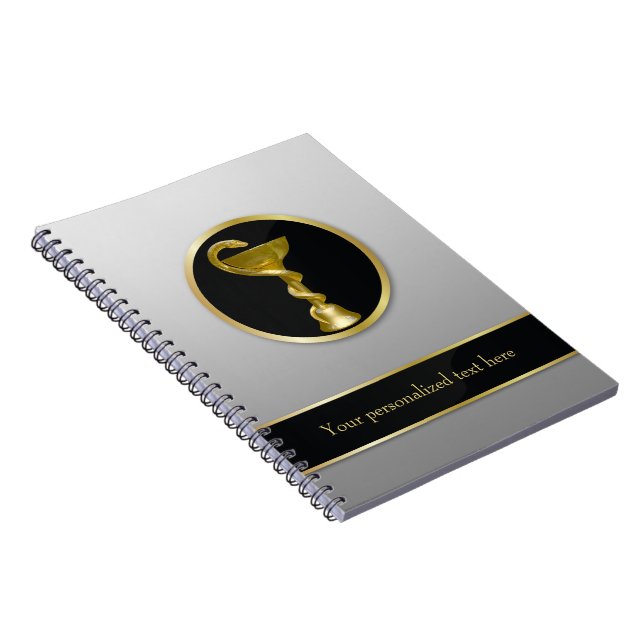 Cuaderno Tazón médico de oro profesional Hygieia (Lado Derecho)