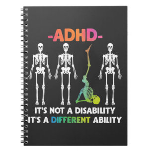 Cuaderno TDAH No Discapacidad Esbozo de Habilidad Diferente