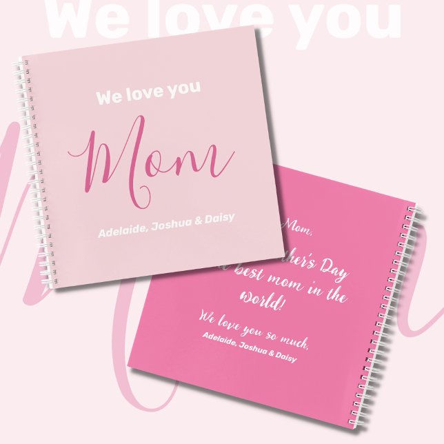 Cuaderno Te Ama Mamá Rosa Minimalista (Subido por el creador)