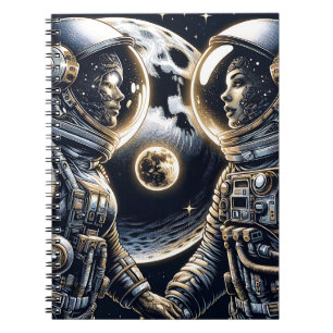 Cuaderno Te amo a la luna y atrás   Astronautas