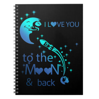 Cuaderno Te amo a la luna y de vuelta -