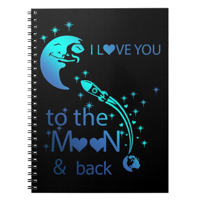 Cuaderno Te amo a la luna y de vuelta - (Frente)