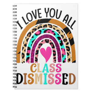 Cuaderno Te Amo A Todos Los Maestros De Clase Despedidos El