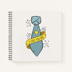 Cuaderno Te amo el día de tu padre Portátil