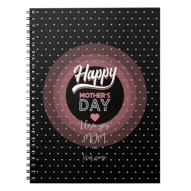 Cuaderno Te amo mamá (Frente)