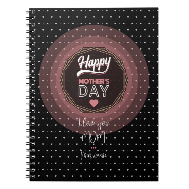 Cuaderno Te amo mamá (Frente)