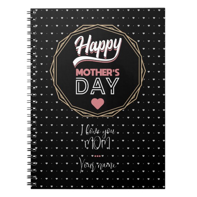 Cuaderno Te amo mamá (Frente)