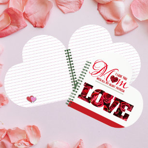 Cuaderno Te Amo Mamá Elegante Día de la Madre Moderno