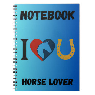 Cuaderno “Te Amo” para Amantes de Caballos y Anima