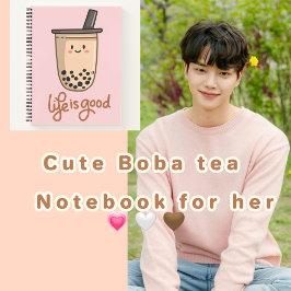 Cuaderno Té 🌷 Boba de 🥛 rosa fino 🧇