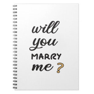 Cuaderno ¿Te casarás conmigo?
