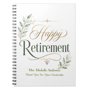 Cuaderno Te Deseamos Un Maravilloso Retiro Personalizado