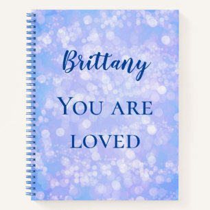 Cuaderno Te encanta el bokeh azul
