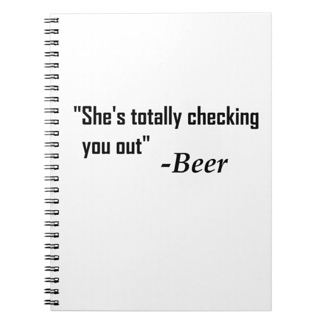 Cuaderno "Te está echando completamente de menos" - Cerveza (Frente)