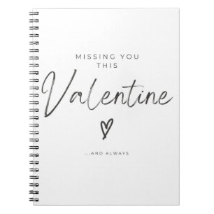Cuaderno Te Extraño Este Corazón De Escritura Del Día De Sa