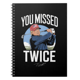 Cuaderno Te Perdiste Dos Veces Golf 2024 Vota Trump Me Perd