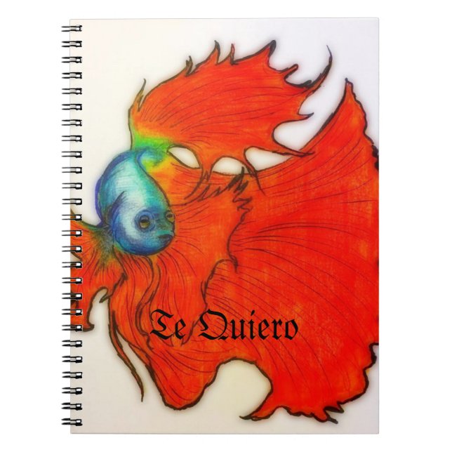 Cuaderno Te quiero Beta Fish Notebook (Frente)