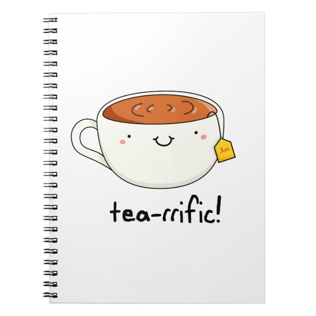 Cuaderno Té-rifico Chiste de Taza de Té  (Frente)