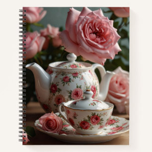 Cuaderno Té Rosa de col rosa