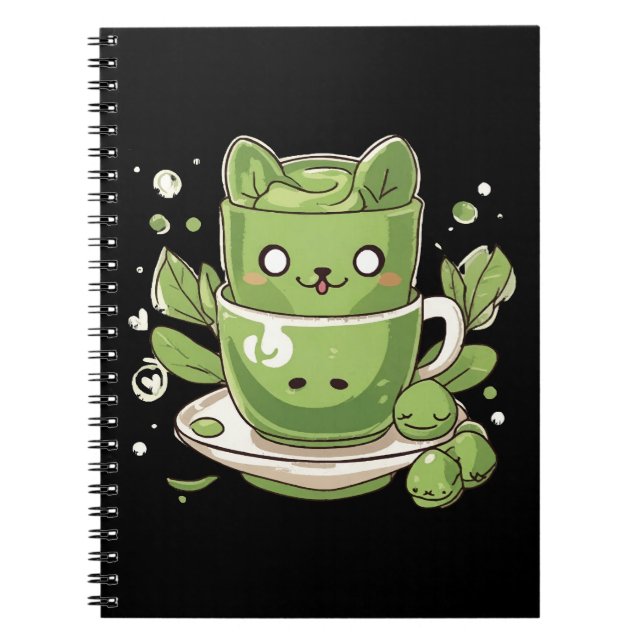 Cuaderno té verde matcha (Frente)