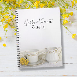Cuaderno Tea Cup y el libro de Bodas Yellow Daisies