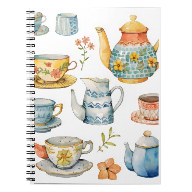 Cuaderno Tea Fiesta - Bloc de notas en blanco (Frente)