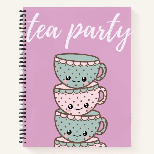 Cuaderno Tea Fiesta Teacups Pink (Anverso)