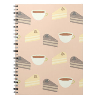 Cuaderno Tea Time Cake Slices and Teacup Notebook