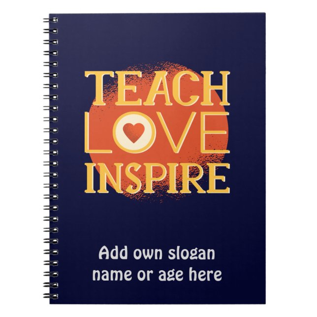 Cuaderno Teach Love Inspire - PROFESORES CITA SAYINES Regal (Frente)