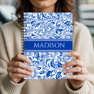 Cuaderno Teacher | Custom Name Floral Chinoiserie Mom Her 