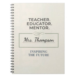 Cuaderno Teacher. Educator. Mentor. Custom Retirement Gift
