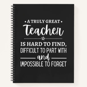 Cuaderno teacher Gift, A Truly Great Teacher