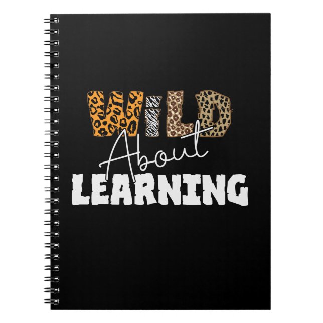 Cuaderno Teacher Gift Wild About Learning (Frente)