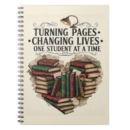 Cuaderno Teacher Journal Notebook | Turning Pages Heart