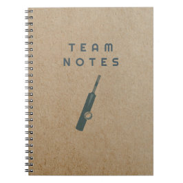 Cuaderno Team Notes - for Cricket Coaches, Players & Fans 