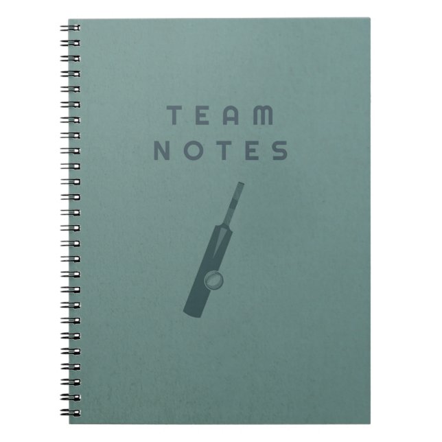 Cuaderno Team Notes - for Cricket Coaches, Players & Fans  (Frente)