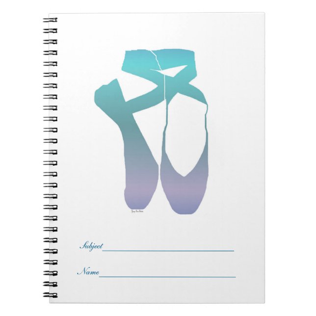 Cuaderno Team Pointe Ballet Ocean (Frente)