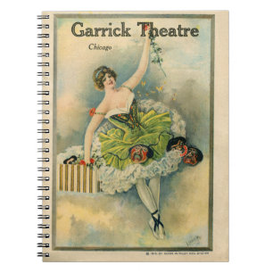 Cuaderno Teatro Thespian Garrick Chicago 1910