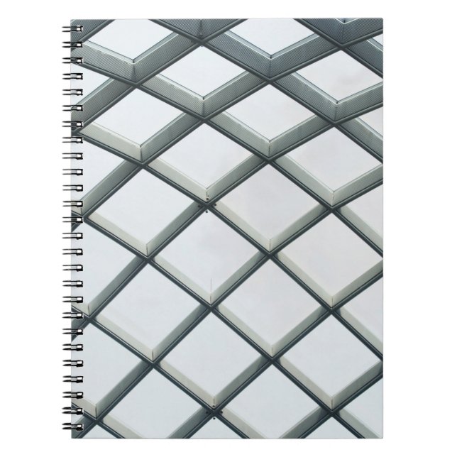 Cuaderno Techo metalizado blanco y cúpula de cristal (Frente)