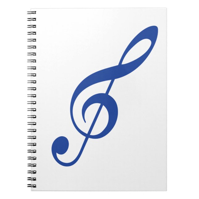 Cuaderno tecla Azul violín (Frente)