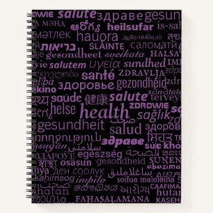 Cuaderno Teclado de texto de estado multilingüe Elegir colo
