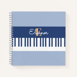 Cuaderno Teclas de piano Teclado musical amante de la músic