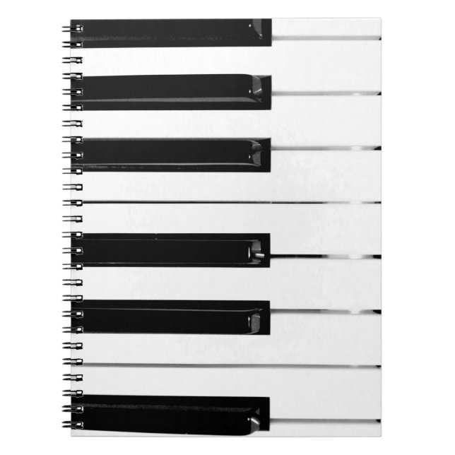 Cuaderno Teclas de teclado de piano (Frente)